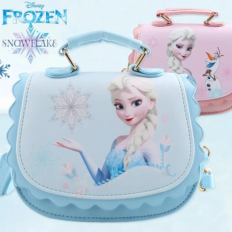 Disney претендует изображением Эльзы из мультфильма «Холодное сердце» плечо мультфильм принцессы Посланник девушка блеск PU мешок Магнитная кнопка