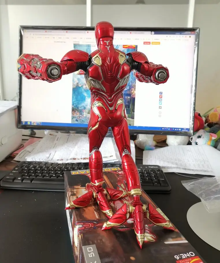 Сумасшедшие игрушки Marvel Мстители Железный человек MK50 1:6 ПВХ коллекционная фигура