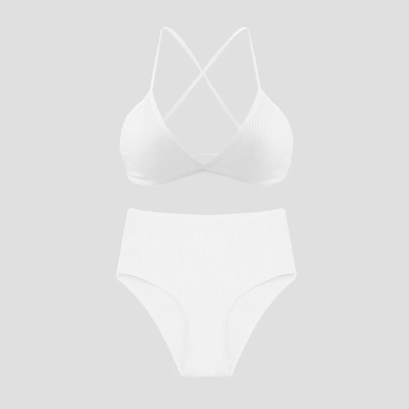 White Bra set1 De Monarchia, сексуальное нижнее белье, набор, хлопок, тонкая резьба, комплект нижнего белья пуш-ап, красота, сзади, женский бюстгальтер, трусики, набор, комфортное нижнее белье - Цвет: White Bra set1