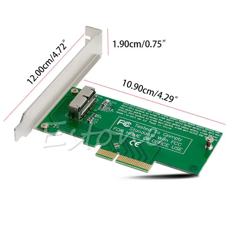 Адаптер для PCIe X4 2015 Apple MacBook Air A1465 Mac Pro MD878 ME253 SSD|Адаптеры карт памяти| |