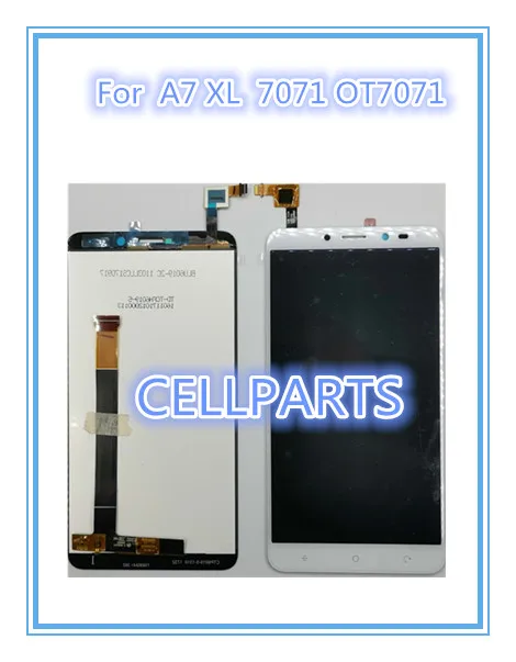 CELLPARTS Новый Для alcatel A7 XL OT7071 ЖК дисплей + сенсорный экран в сборе Замена для