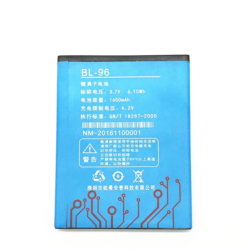 1650MAh 3,7 V литий-ионная BL-96 батарея для Newman newsmy N1 Digma iDxD4 BL-96 батарея