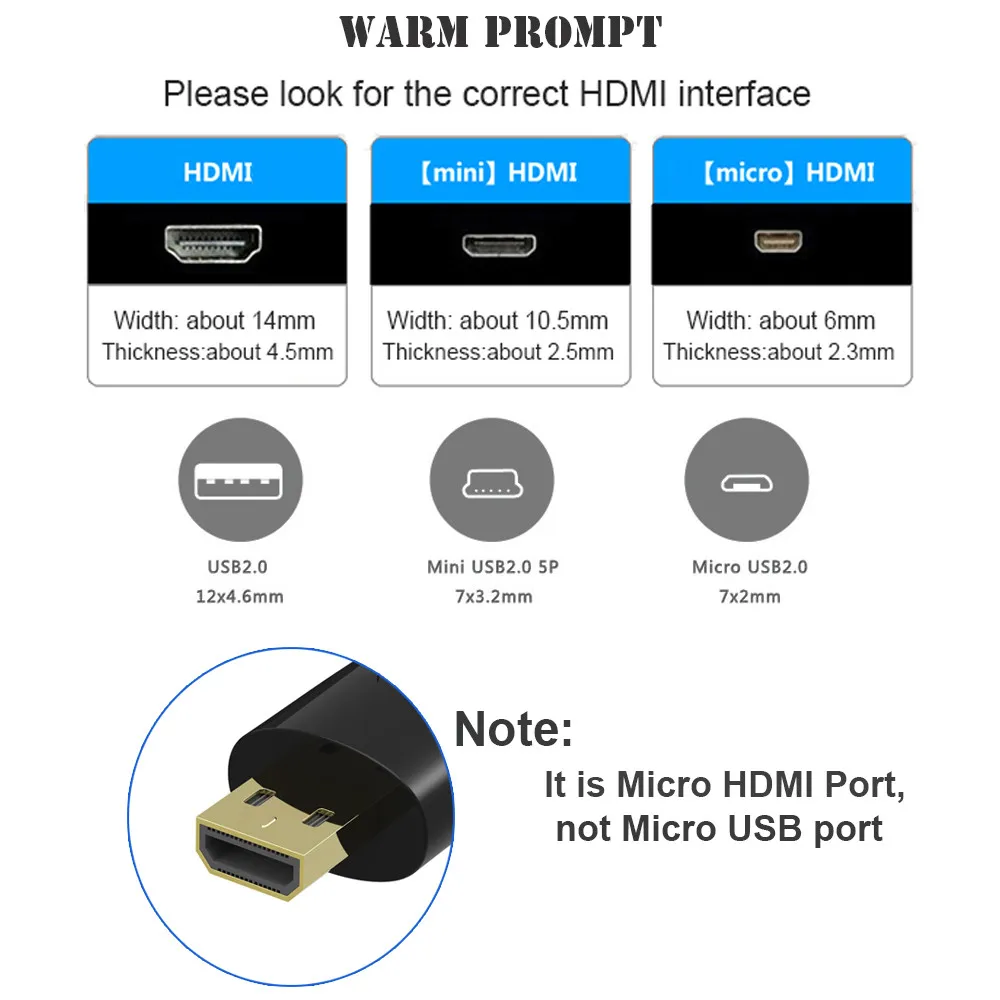 Кабель MICRO HDMI в LNYUELEC 0 5 м 1 2 3 с Ethernet позолоченный для сотовых телефонов win8 4k x 2k 3D PS3