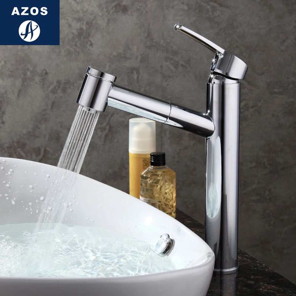 Смеситель для ванной комнаты с одной ручкой Поворотный душа Носик сосуд Раковина