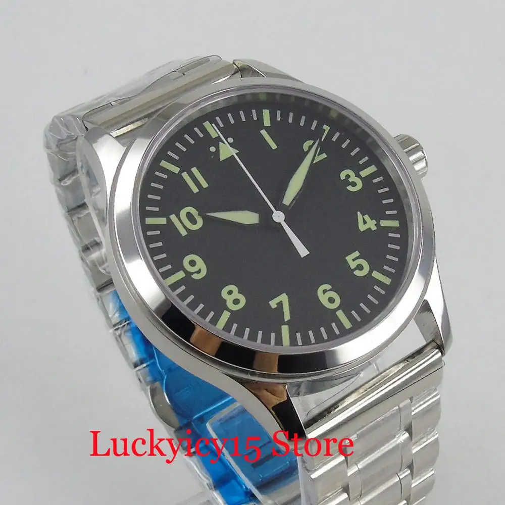 Часы наручные мужские автоматические простые Брендовые с стерильным