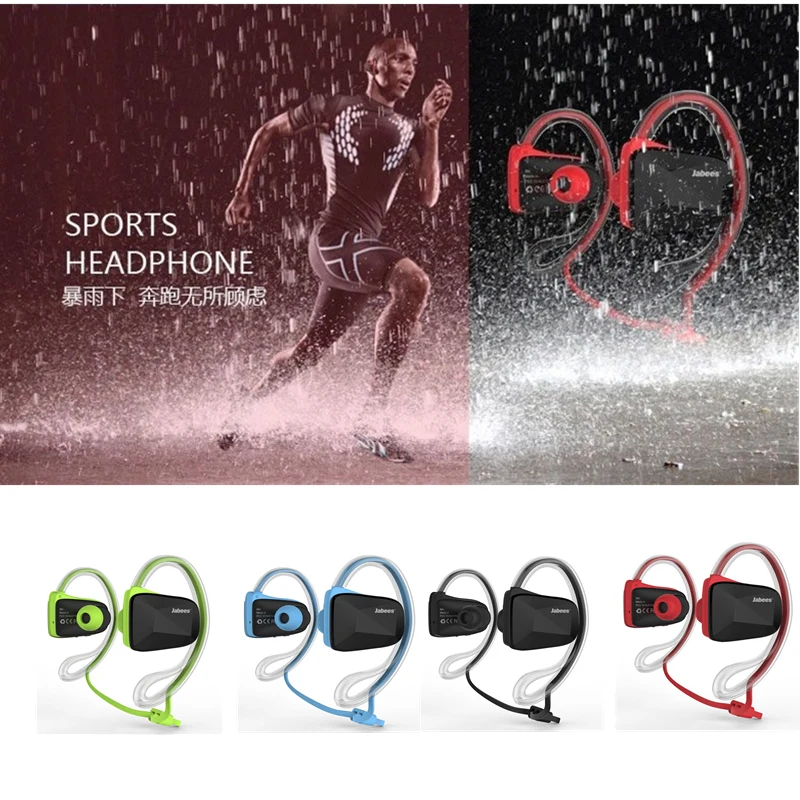 

Original Jabees Bsport NFC Wireless Sports Bluetooth Headset Earphone Stereo Sweatproof Waterproof Swimming Running headphone