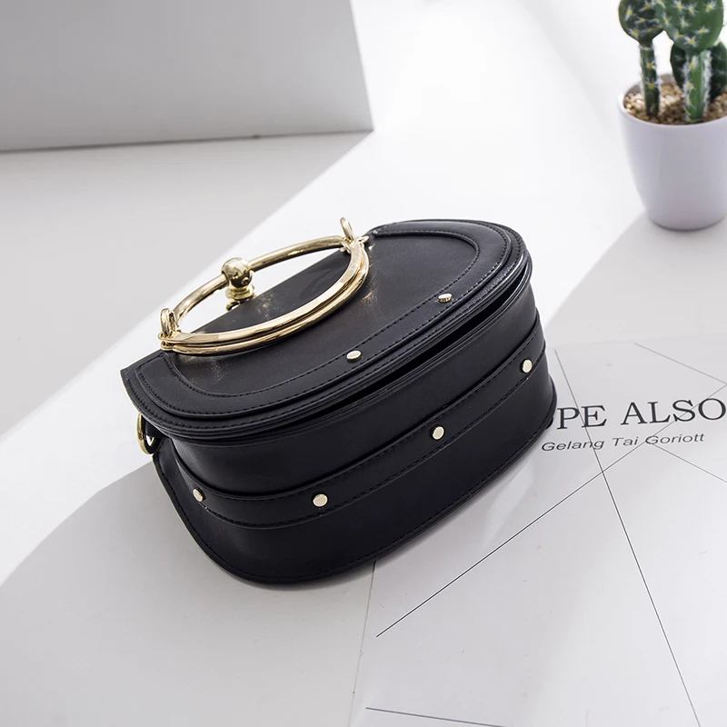 Bolsos Mujer Специальное предложение Женские сумки круглые металлические кольца сумка-мессенджер через плечо телефон кошелек крест тела Дамы Роскошные