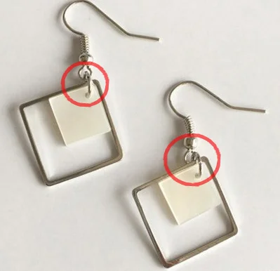extra thin open end rings earring hoop connect finding jump ring buckles anti-rust hanger diy accessories