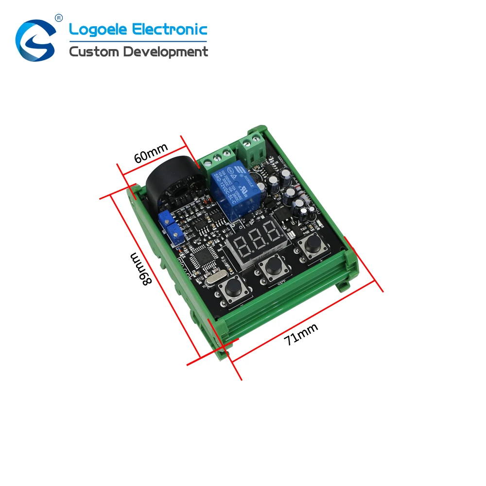 High quality AC 0-20A Current Sensor module Switch output Full range of linear delay relay output. Free shipping | Электроника