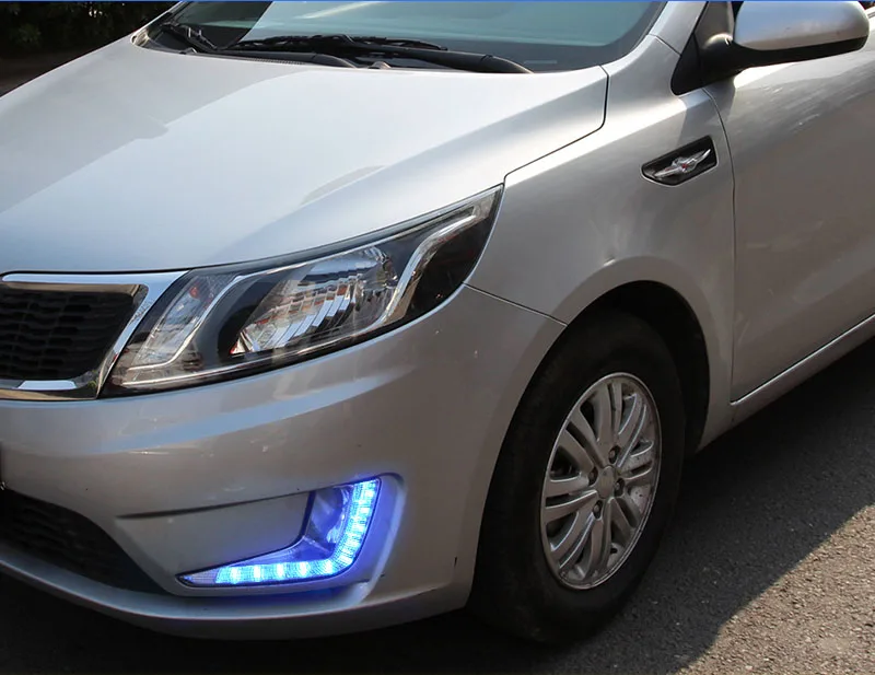 Светодиодный светильник для KIA RIO K2 2012 2013 2014 светодиодный дневные ходовые огни