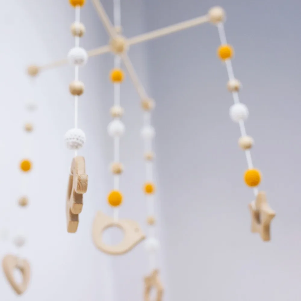 Погремушка для детей 1 комплект фетровые Wools мобильная детская кроватка шарики