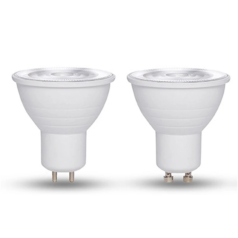 10 шт./лот светодиодный светильник 220V 6ВТ GU10 Точечный MR16 COB Чип луча SMD 2835 теплый