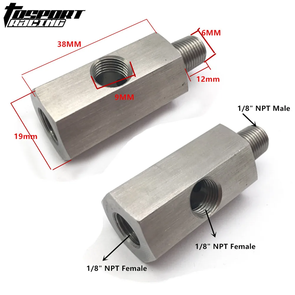 Универсальный 1/8 &quotNPT датчик давления масла тройник к 1/8&quot NPT адаптер турбо