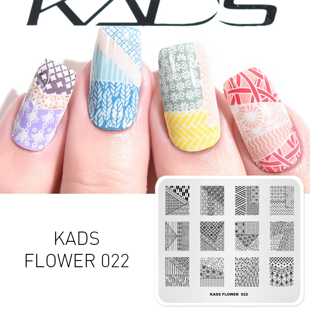 KADS Новое поступление цветок 022 сетка полосатые шаблоны DIY Изображение Шаблон