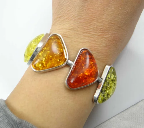 Beautiful Baltic Faux Colorful Link Bracelets &amp Bangles For Women P88 | Украшения и аксессуары
