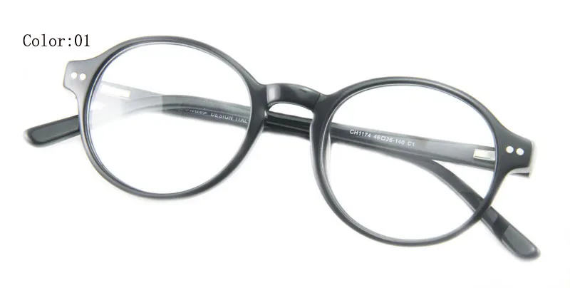 Глаз чудо мужские круглые дизайнерские очки Oculos de grau Женские Ретро-рамки Lunettes Occhiali Brill Eyes - Цвет оправы: C1
