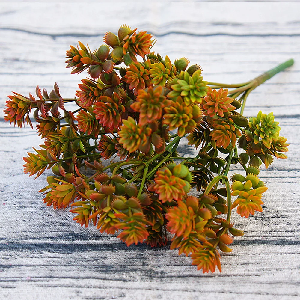 Simulation Artificial Plant Home Decor Garden Fall Leaves DIY Fake Succulent Eco-friendly Landscape Ornament Office Wedding | Дом и сад