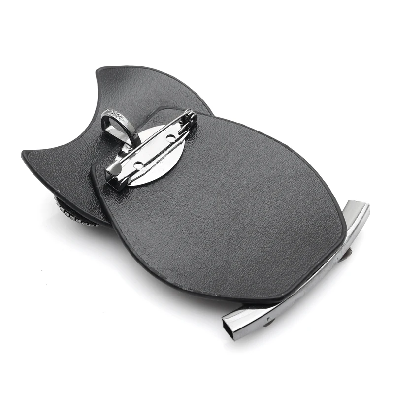 Inokeey Leather OWL Winter Brooch Pins For Women and Men Jewelry Gift 2 Ways Using | Украшения и аксессуары