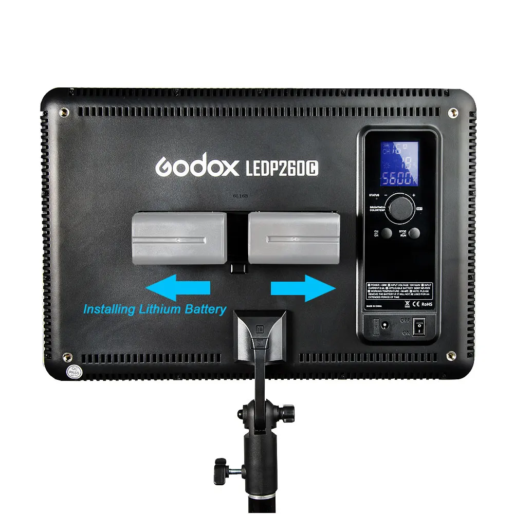 Godox LEDP-260C с регулируемой яркостью 260 Светодиодная лампа цветовой температурой 3300
