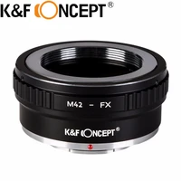 kf concept m42 fx high precision lens mount adapter lens ring for m42 screw mount lens to fujifilm microless camera body