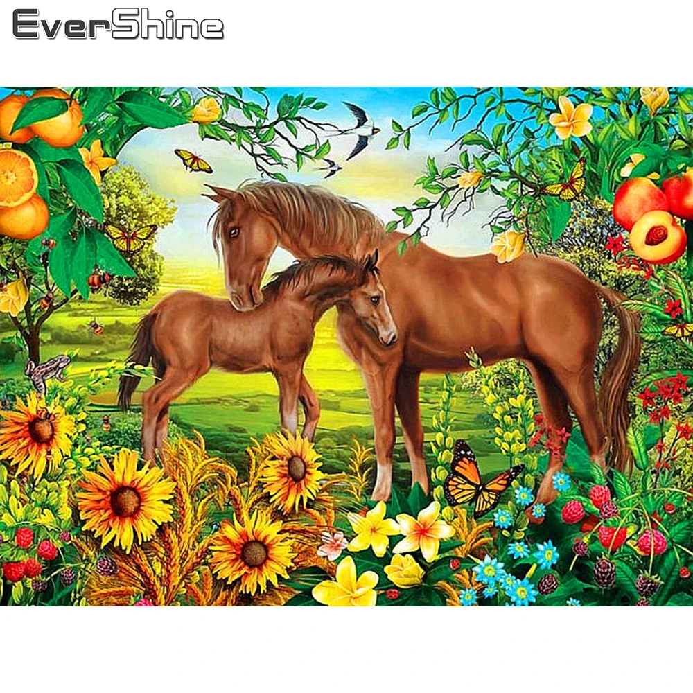 EverShine Алмазная мозаика полный дисплей Животные вышивка крестиком 5d картина