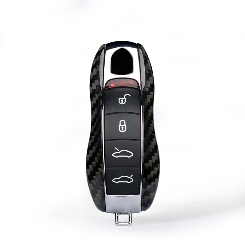 Углеродного волокна Дело Key Holder В виде ракушки сумка для Porsche Cayman 911 918 Cayenne Macan Panamera Boxter Чехлы для автомобиля Авто Интимные аксессуары