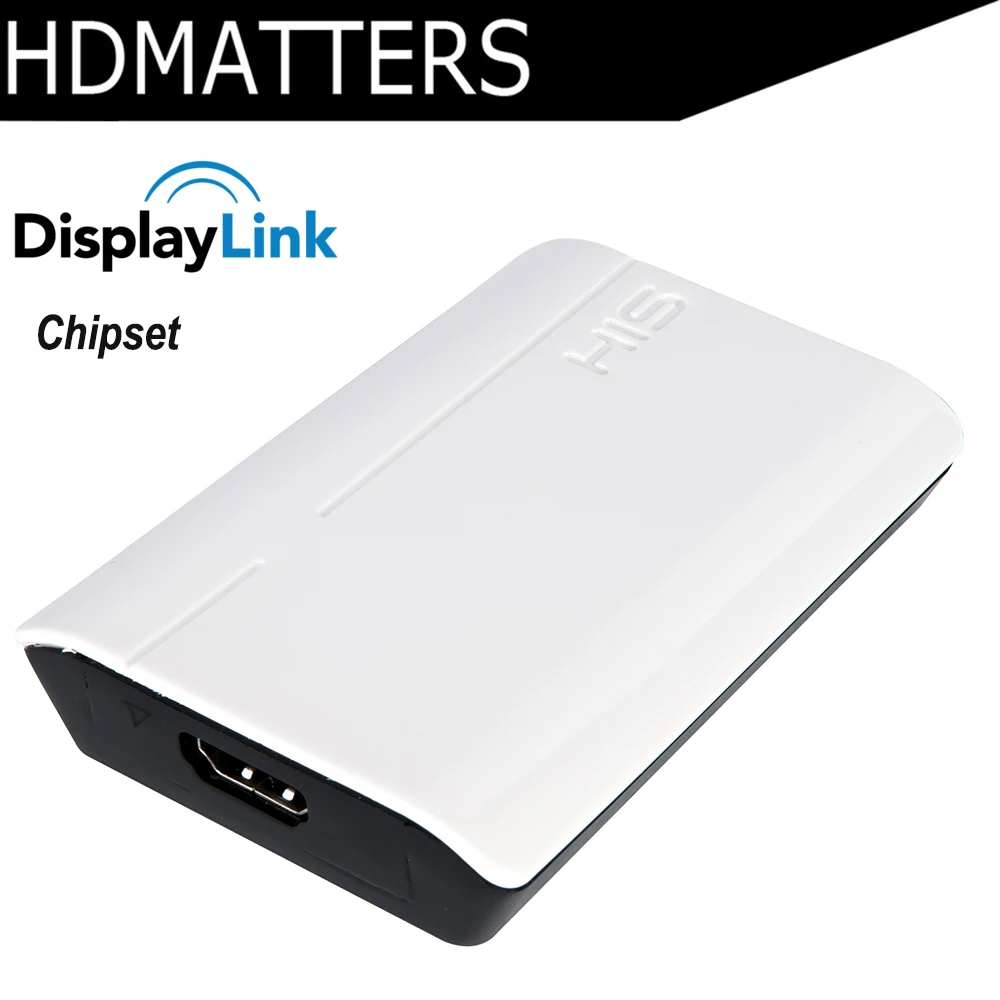 1080P USB 3,0 к HDMI аудио и видео конвертер Displaylink чипсет для win10/win8/win7/apple macbook pro air