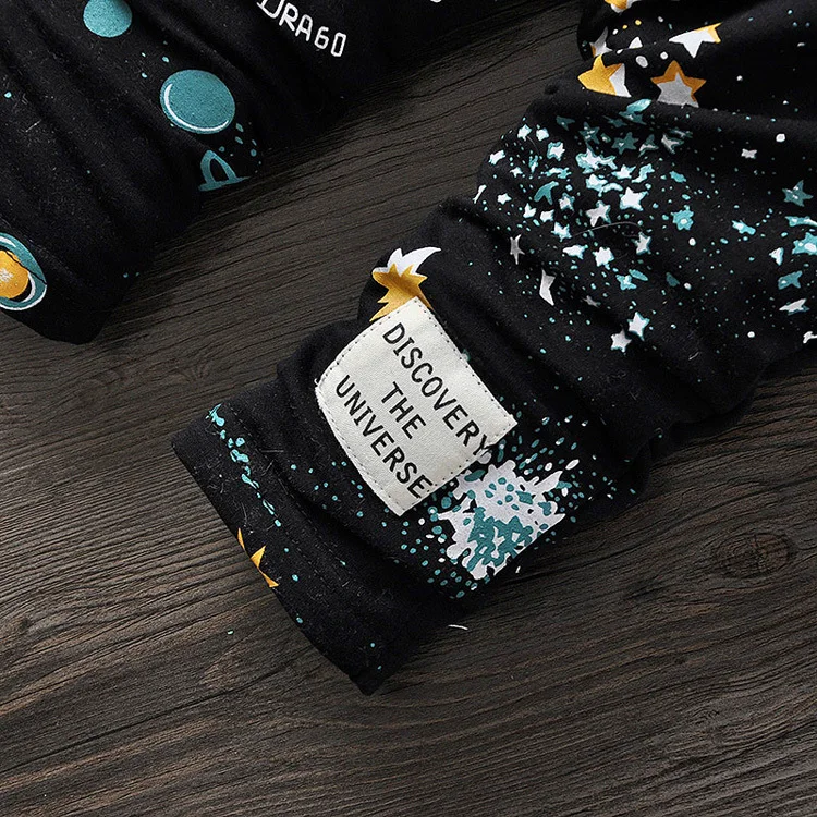 Модный спортивный костюм для маленьких мальчиков повседневный комплект из 2