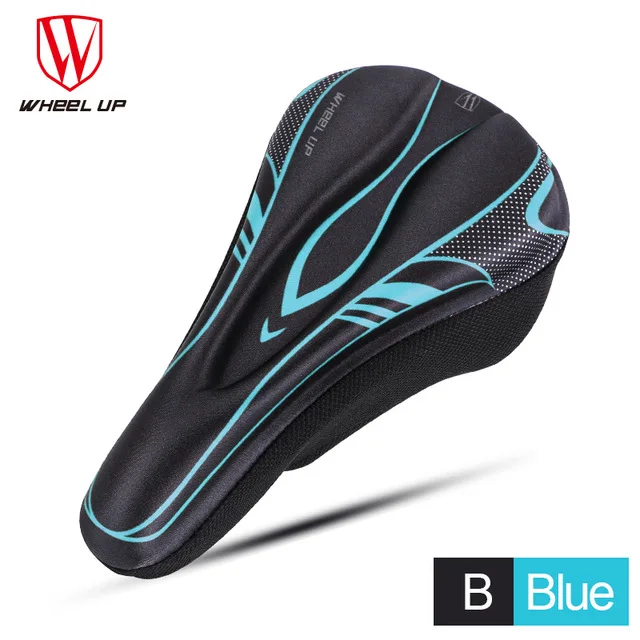 huoyan blue Колесо вверх для велосипеда из силикона переднее седло Крышка MTB Горная дорога велосипед мягкий удобный гель колодки подушка крышка Седло части велосипеда - Цвет: huoyan blue