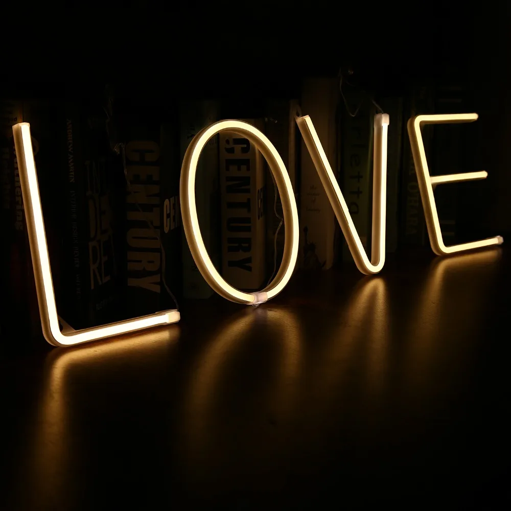 Светодиодный алфавита неоновых светильник к буквы ночной Светильник фестиваль