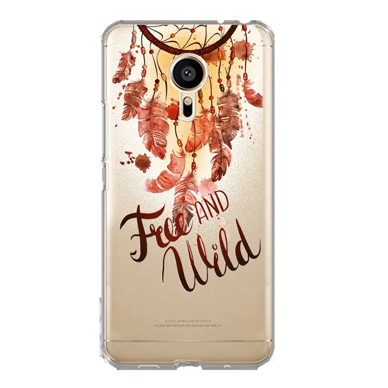 Windbell Soft Clear TPU Phone Case For meilan MX6 pro6 U20 U10 A5 M5 M5S E E2 Flora Cute Silicone Printed Cover Free Shipping | Мобильные