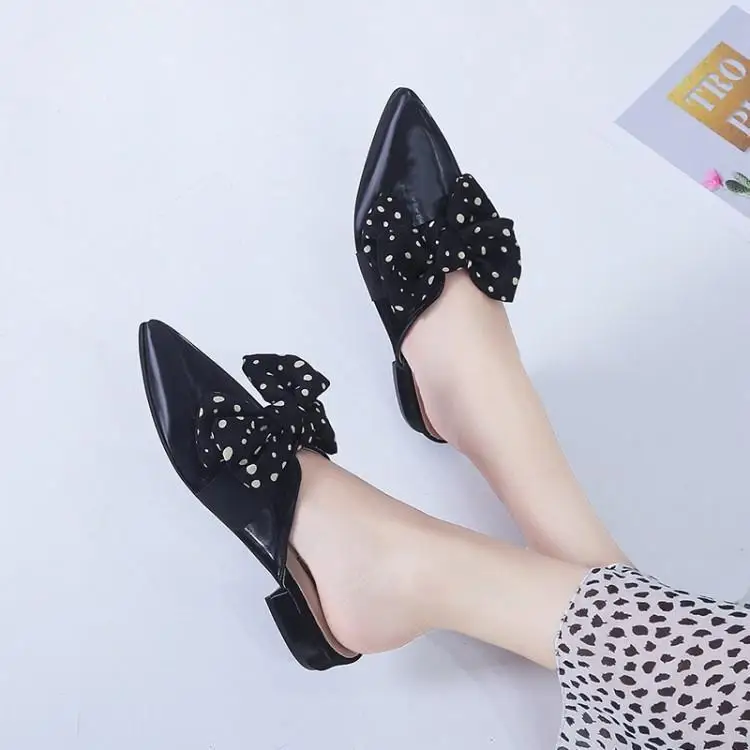 Шикарные женские туфли без задника с бантом-бабочкой Zapatos De Mujer Летняя женская