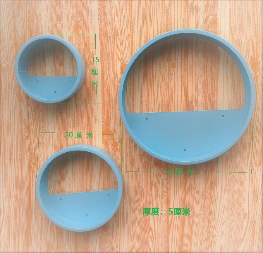 Blue-3-piece set Короткая настенная ваза железная искусство сплошной цвет Искусственный цветок цветной каменный держатель подвесные вазы для дома Рождественская вечеринка украшения - Цвет: Blue-3-piece set