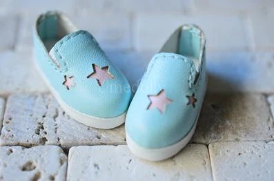 blue 1 пара 3 см Повседневная 1/6 кукла без шнуровки звезда кукла обувь для Blyth, Ixdoll, Holala Кукла Одежда Аксессуары игрушка - Цвет: blue