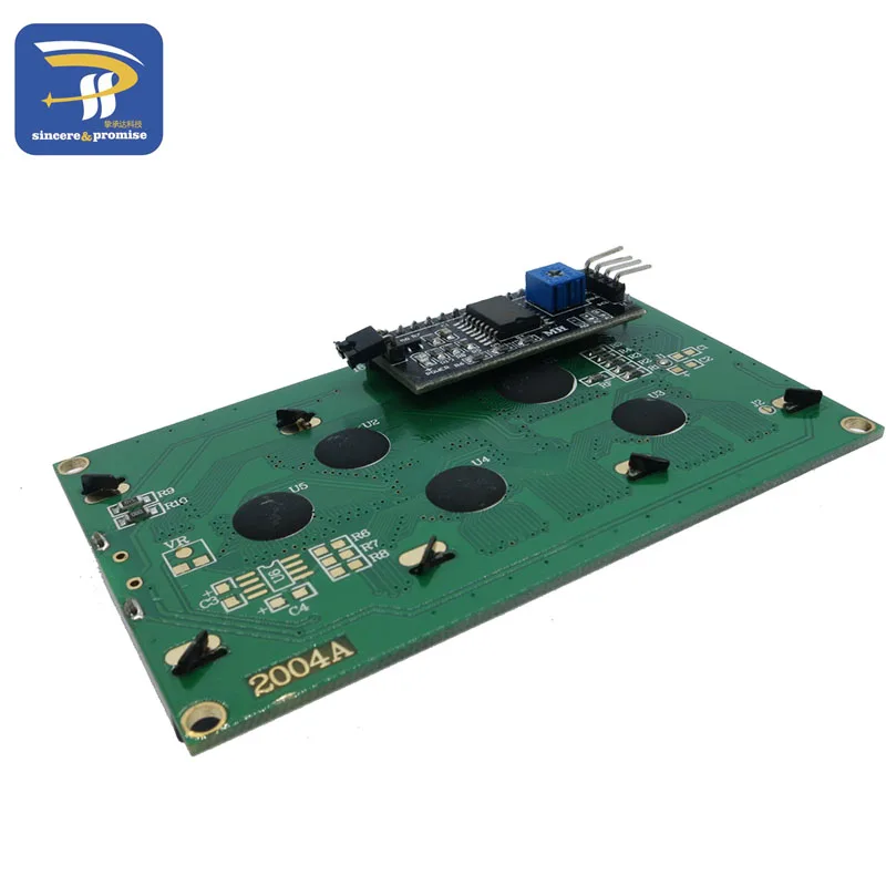 Модуль ЖКД синий экран IIC/iec 2004 HD44780 5V lcd для Arduino DIY KIT желто-зеленый экран обеспечивает файлы библиотеки