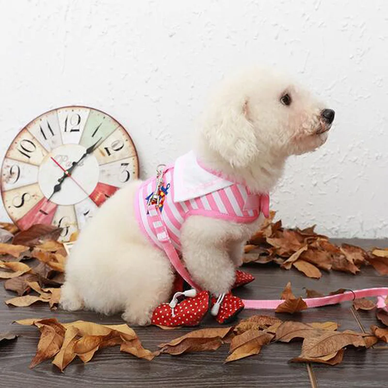 Воздухопроницаемые комбинезоны в стиле милитари для собак маленьких поводок и