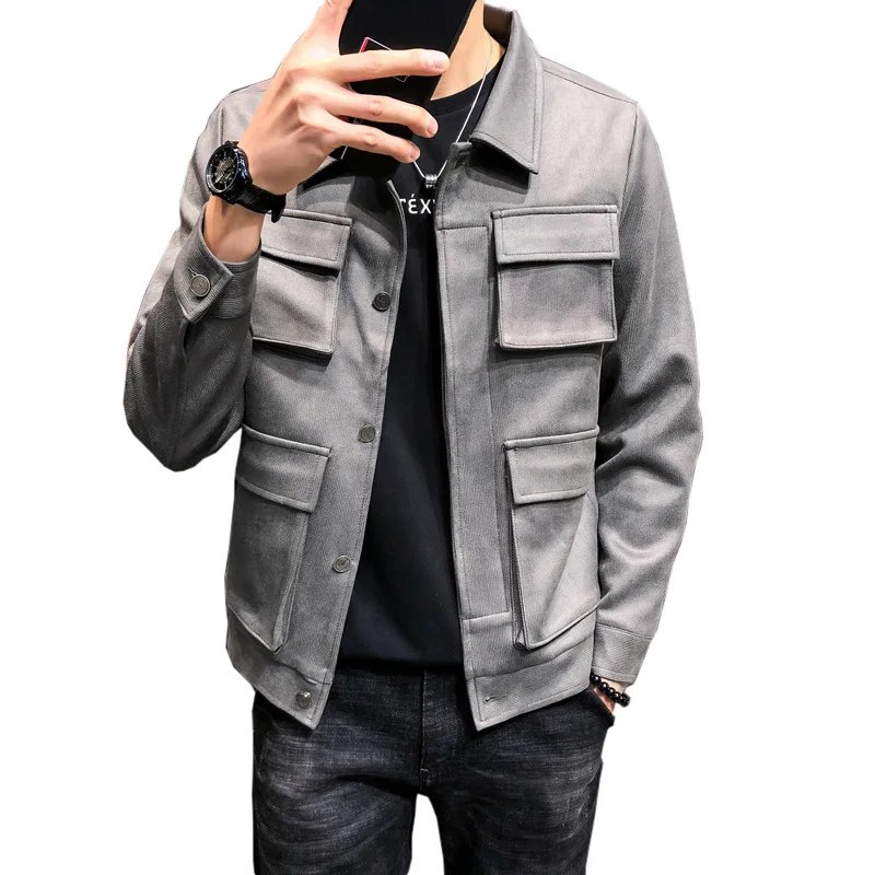 Мужская Всесезонная Куртка 2019 пальто для выращивания морали отдыха прямая