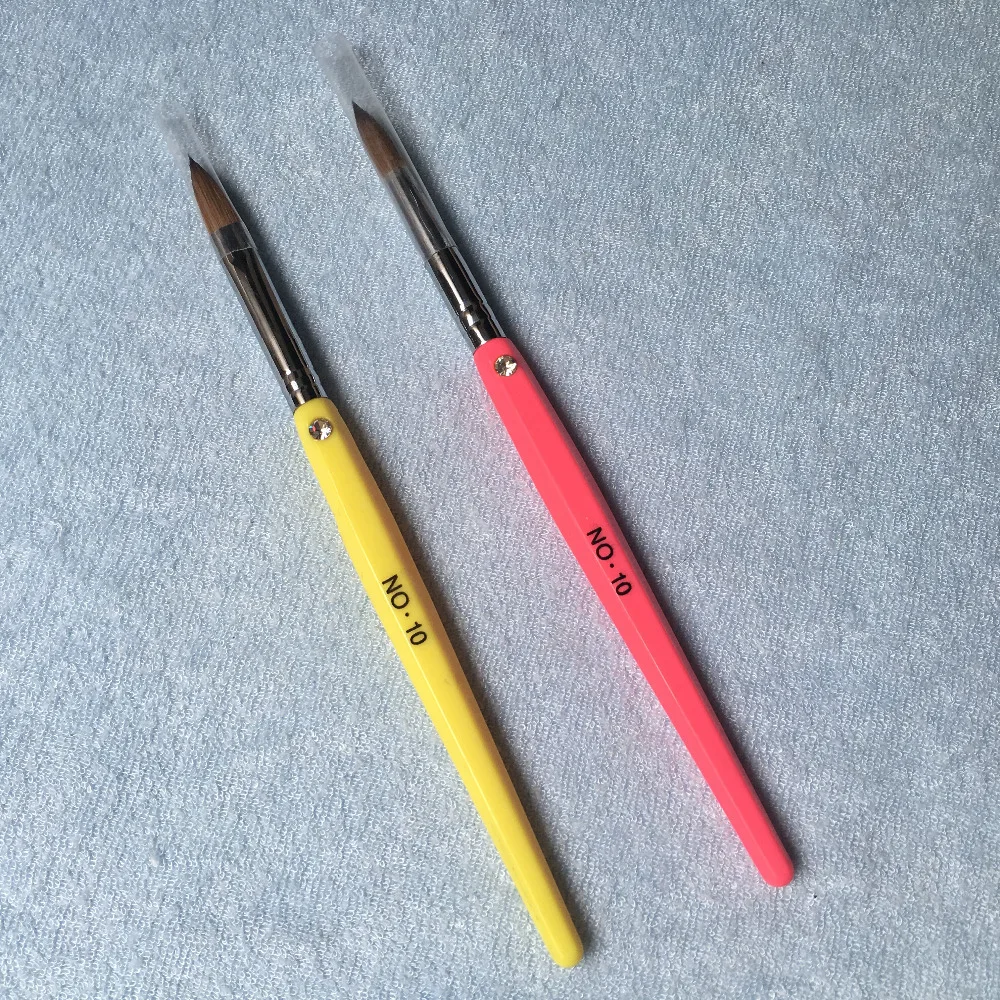 

Freeshipping Wholesale Nail Tools #8 New Design Pure kolinsky professional diamond and painting flower Nail acrylic brush