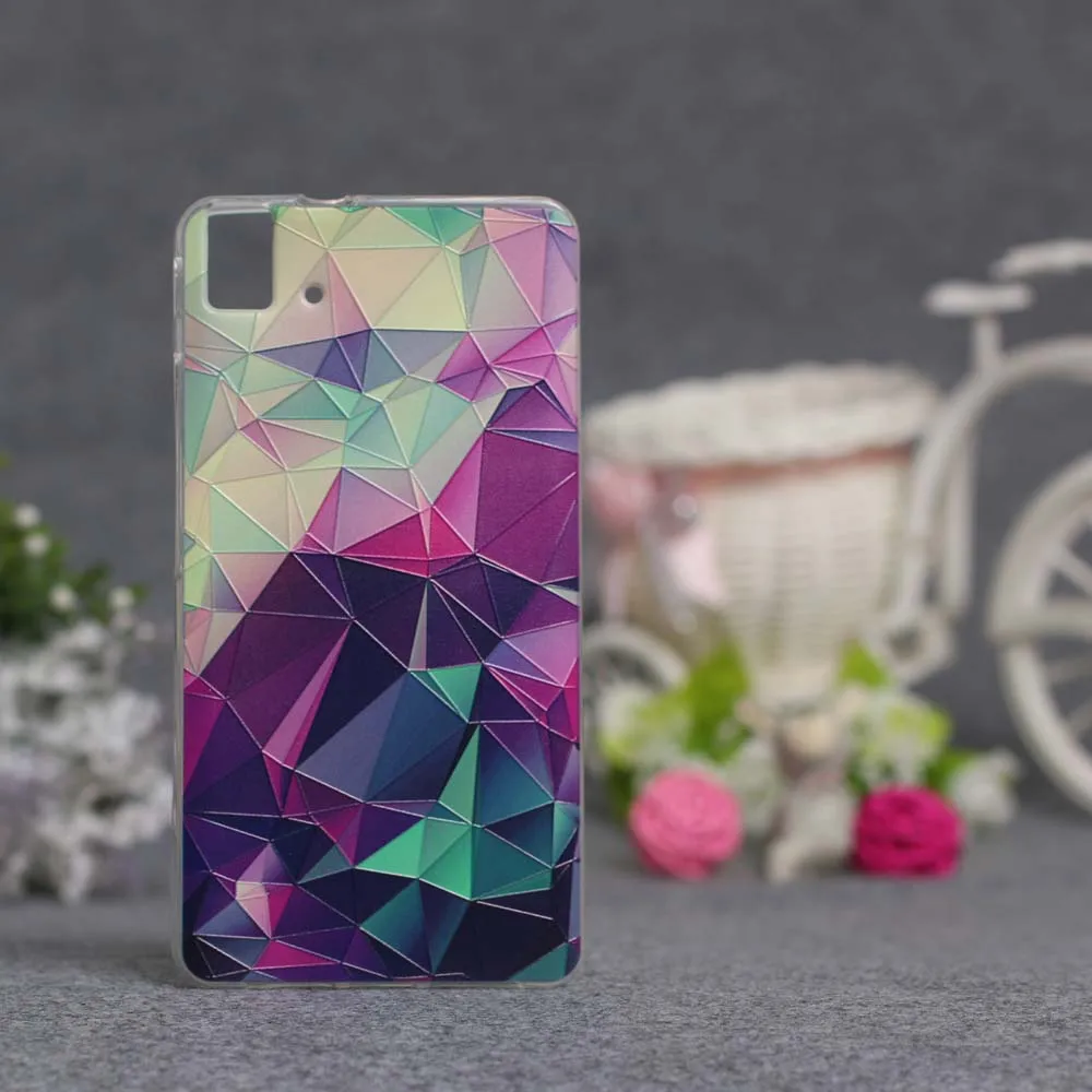 Мягкий чехол из ТПУ для BQ Aquaris E5 4G цветной телефона с 3D принтом роскошные