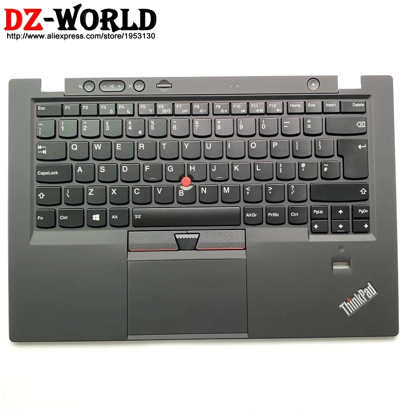 

New Original GB UK English Backlit Keyboard with Palmrest Touchpad for Lenovo Thinkpad X1 Carbon 1st Backlight Teclado 04Y2982