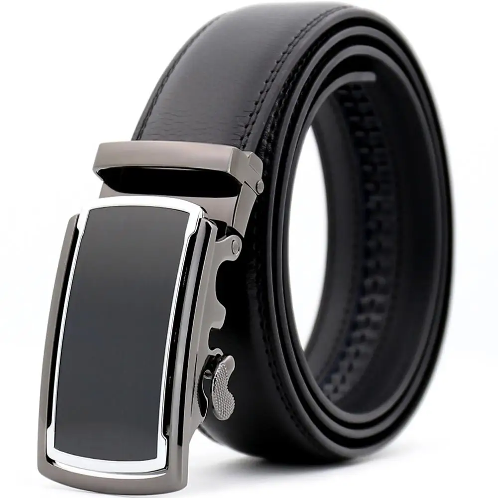 Black CETIRI 10 стиль черный коричневый 3,5 см Топ бренд для мужчин из натуральной воловьей кожи Пряжка Автоматическая Большая Натуральная Кожа Роскошные дизайнерские ремни - Цвет: Black