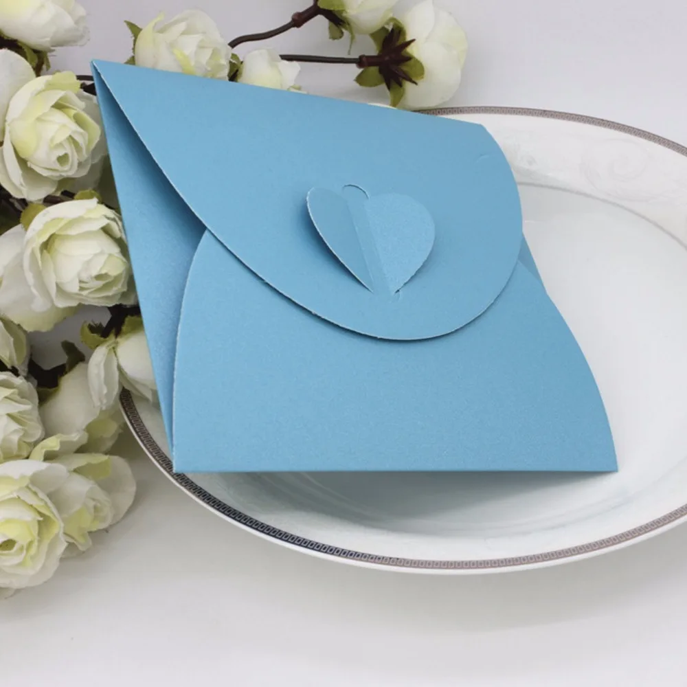 130*130 мм Новый Винтажный бумажный пакет в форме сердца из крафт бумаги для CD