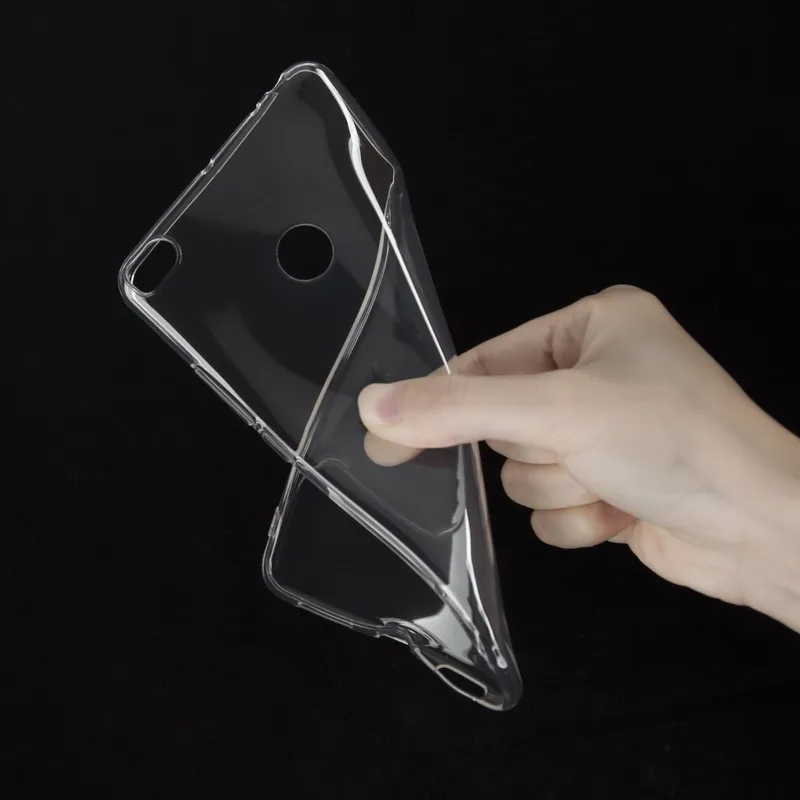 Clear or Black Чехол s для Xiaomi Mi Max2, мягкий силиконовый чехол для Xiaomi Mi Max 2, чехол для телефона с рисунком слона для xiomi Mi Max 2, Fundas - Цвет: Clear or Black