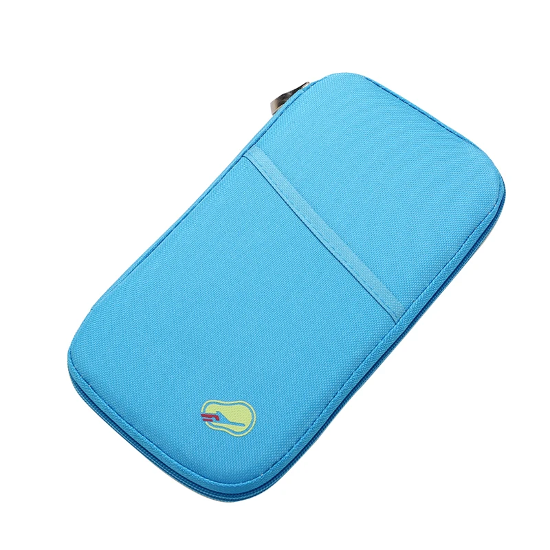 Модный полиэстеровый дорожный бумажник для паспорта Органайзер на молнии