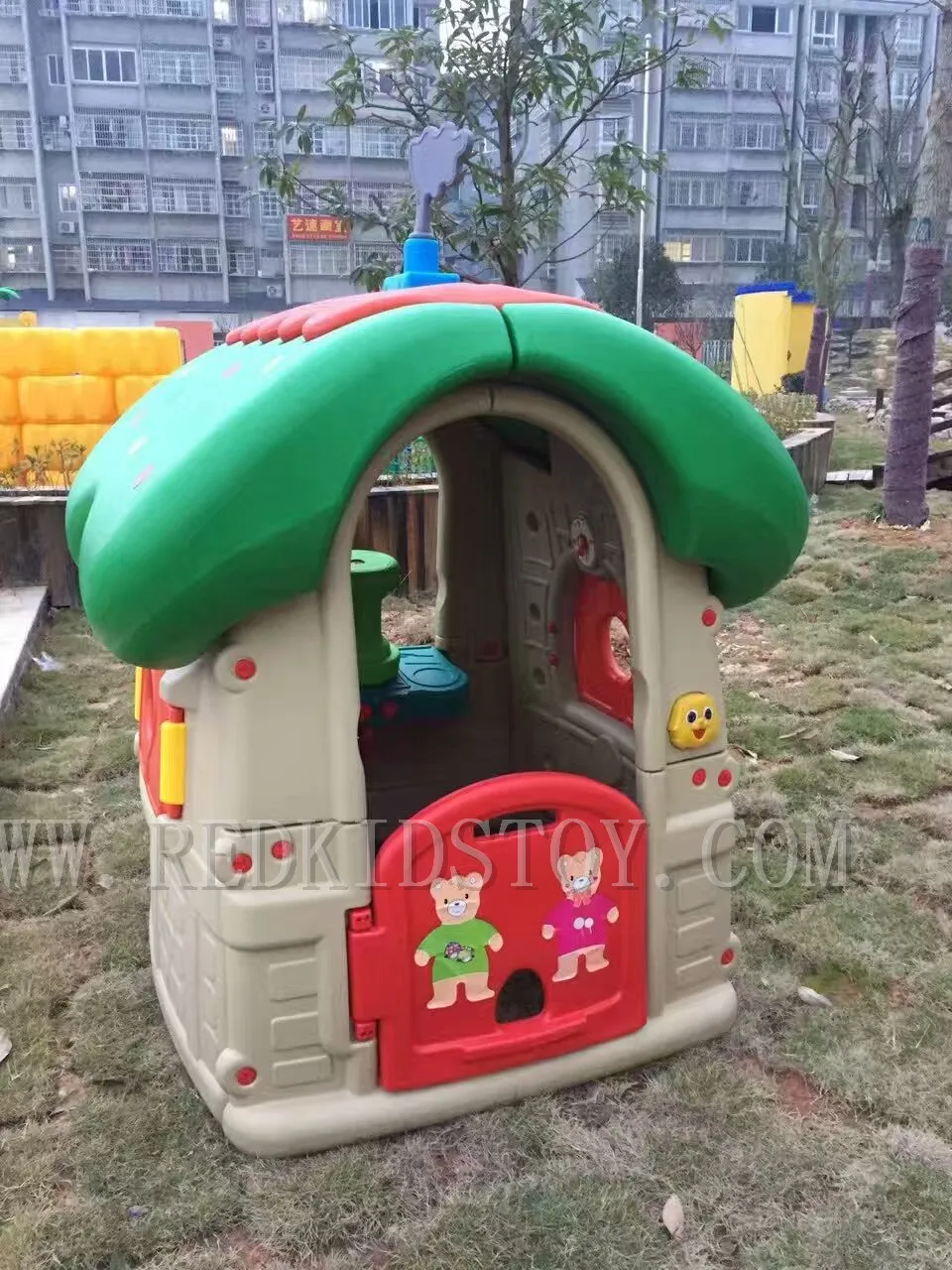 Экологически чистый пластиковый игровой домик для детского сада игровая