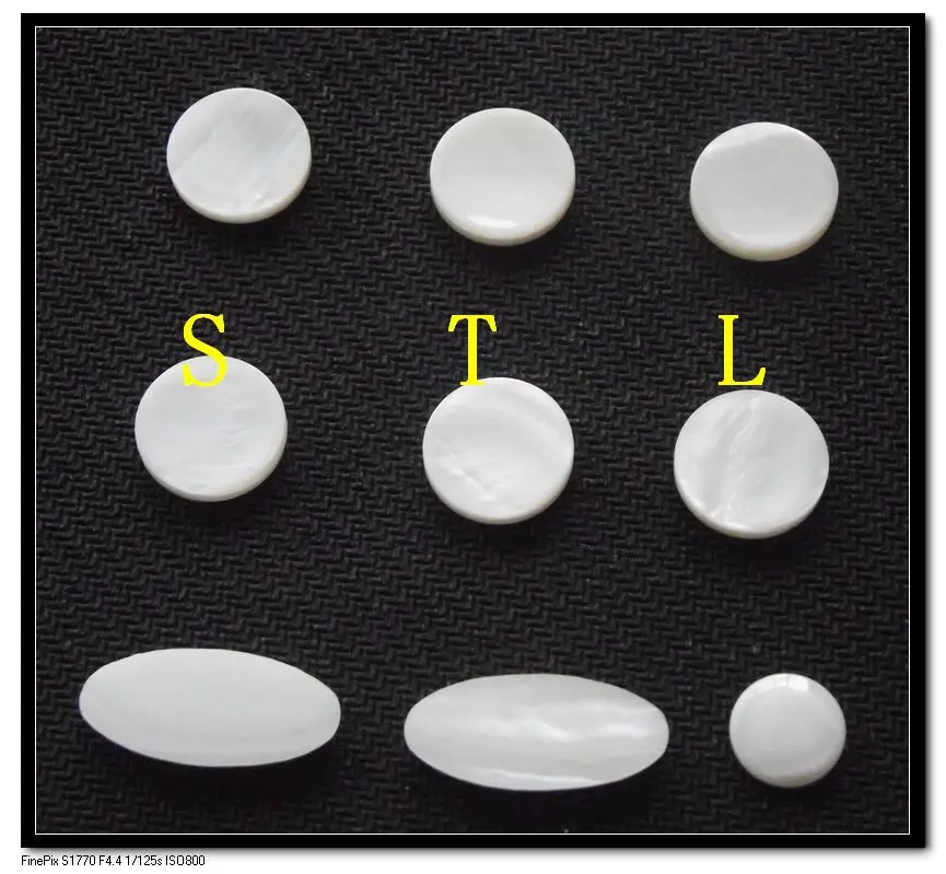 

Saxophone real mother of pearl key buttons inlays