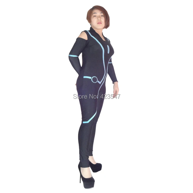 Женские вечерние костюмы на Хэллоуин Ms. Tron Legacy костюм Зентаи CSC3212|zentai suit|costume