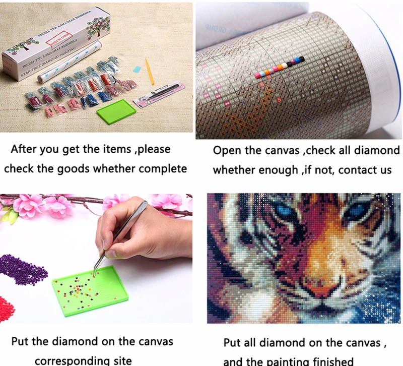 5D DIY Алмаз Вышивка Тигр с крыльями алмазов картина вышивки крестом полный дрель