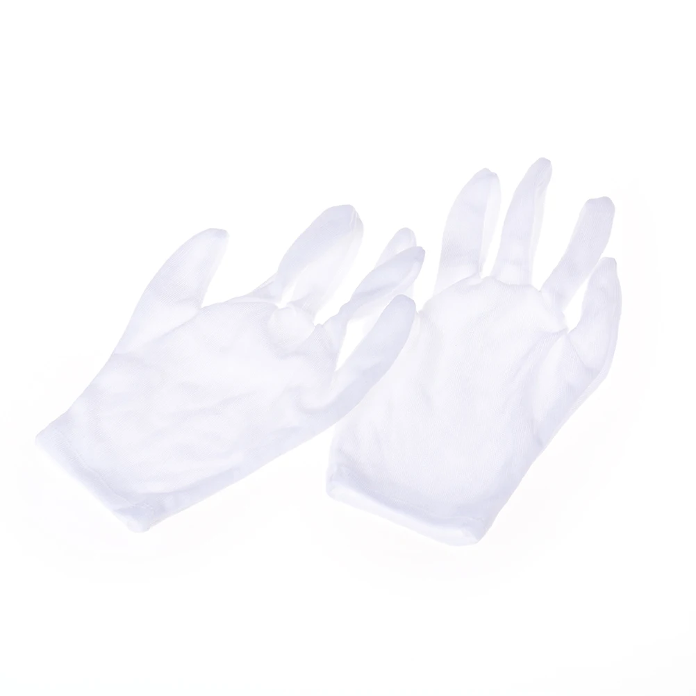 Белые хлопковые перчатки для взрослых 1 пара|white gloves|gloves cottonwhite gloves cotton |