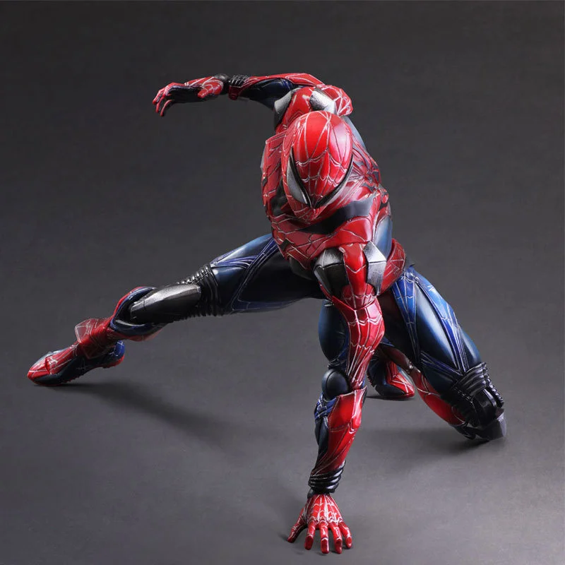 Фигурки Marvel Avengers PA Spider Man двигающиеся шарниры 27 см ПВХ экшн фигурки коллекция